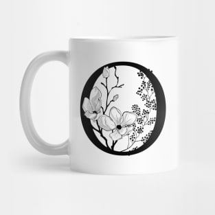 Letter O Monogram - Floral Initial Mug